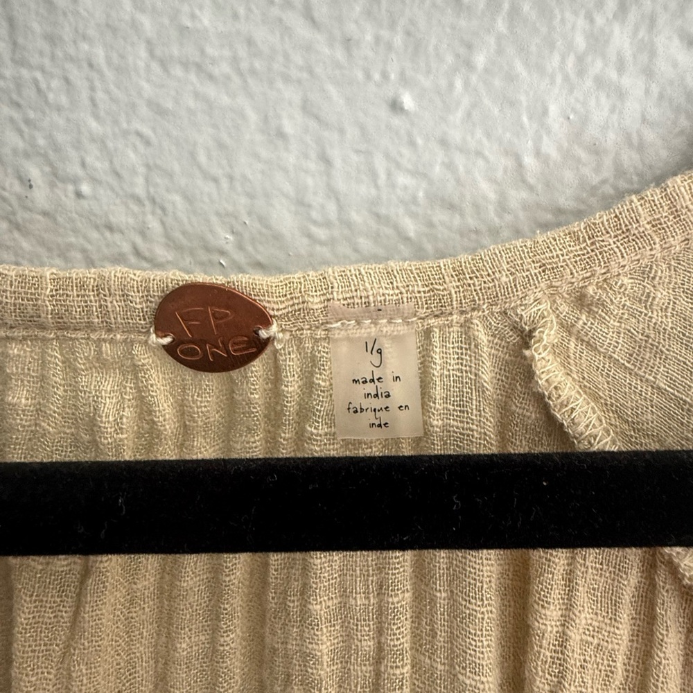 FP One Tamasi tunic - sz L Beige - Picture 7 of 7